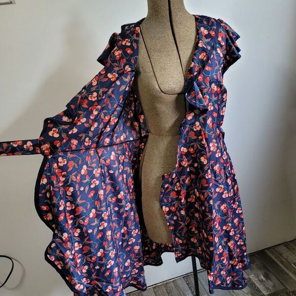 Hi There By Karen Walker Cherry Wrap Dress Size 2 - Picture 5 of 8